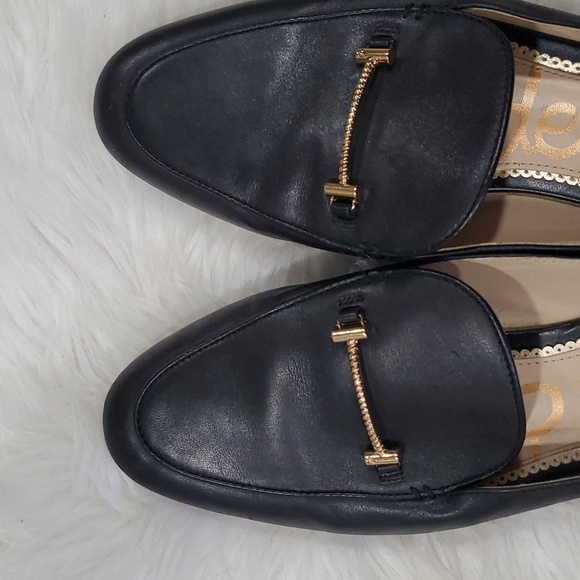 Sam Edelman Lennie black slipon loafers mules size 8.5 - Picture 12 of 12